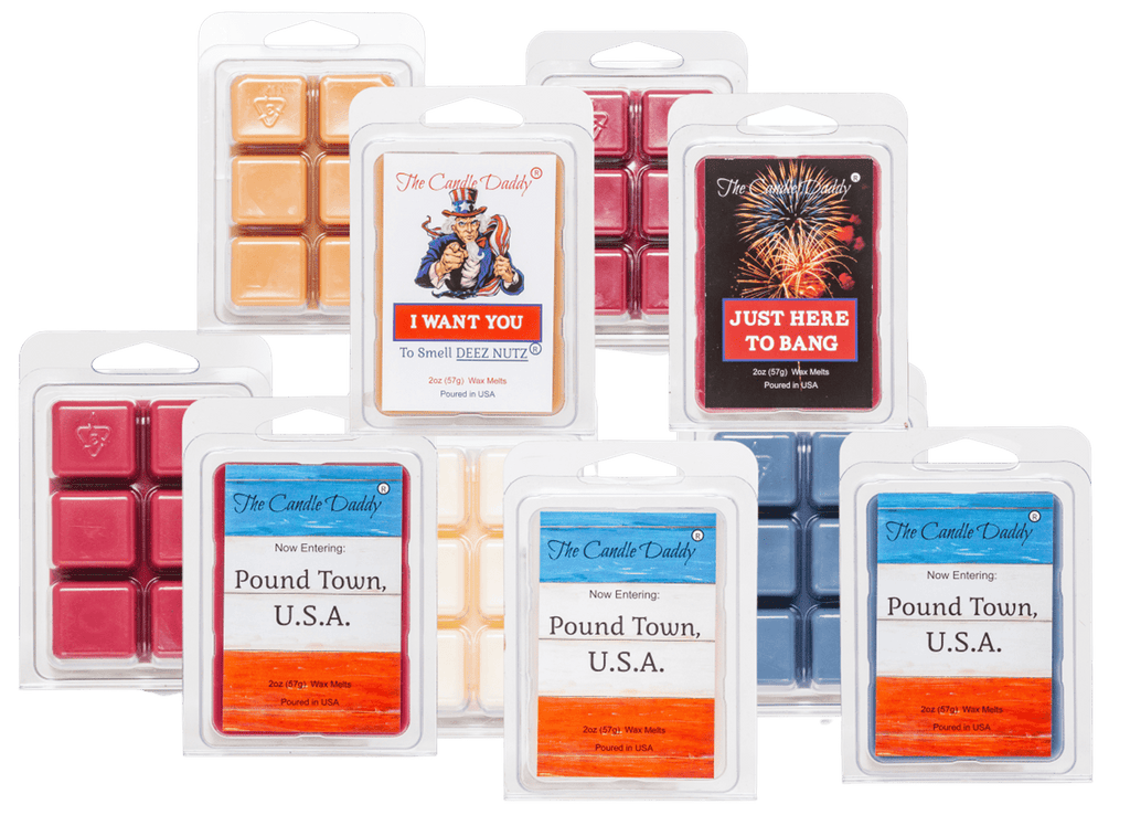 4th of July 5 Pack - 5 Amazing Fourth of July Summer Wax Melts - 30 Total Cubes - 10 Total Ounces - The Candle Daddy