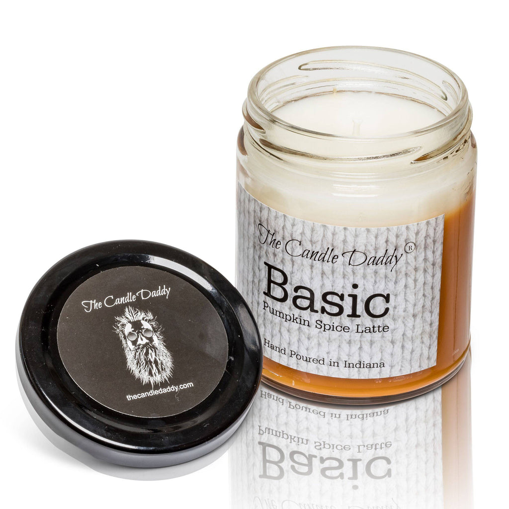 Basic- Fun & Funny Jar Candle- Pumpkin Spice Latte - 6 oz- 40 hour burn - The Candle Daddy