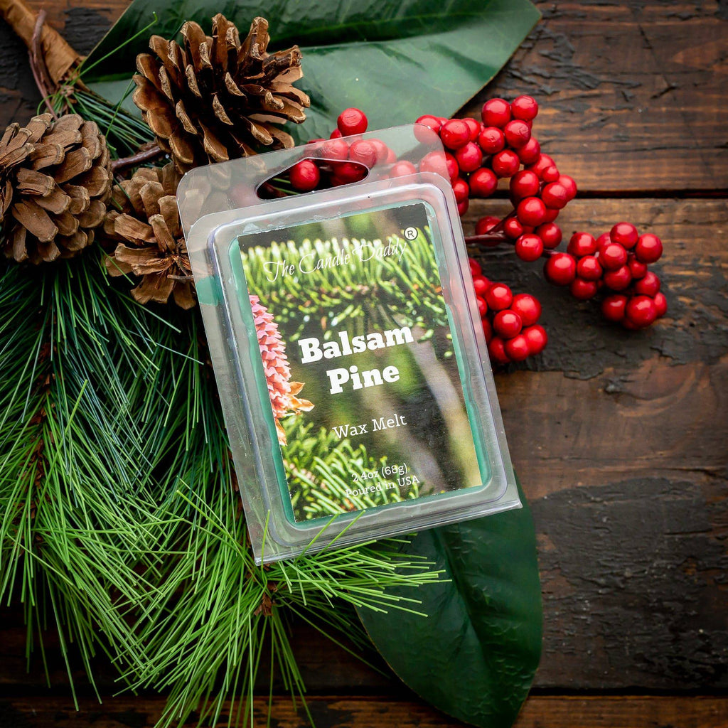 5 Pack - Balsam Pine - Fresh Pine Christmas Tree Scented Wax Melt - 30 Cubes - 10 Ounces Total - The Candle Daddy