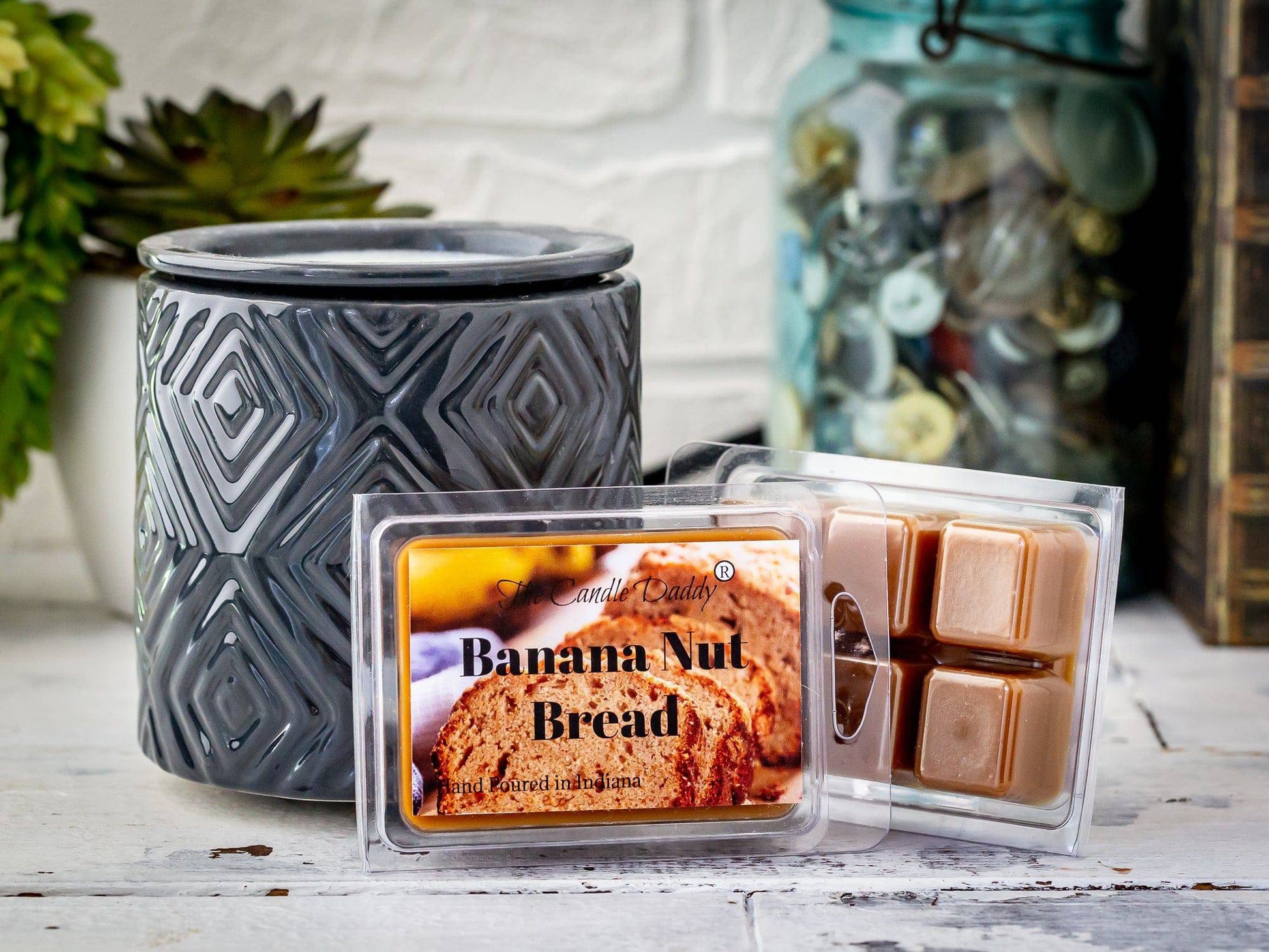 5 Pack - Banana Nut Bread Scented Wax Melt - 30 Cubes - 10 Ounces Total - The Candle Daddy