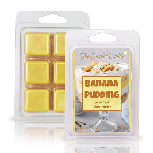 Banana Pudding - Sweet Banana Pudding Scented Wax Melt - 1 Pack - 2 Ounces - 6 Cubes - Blowout