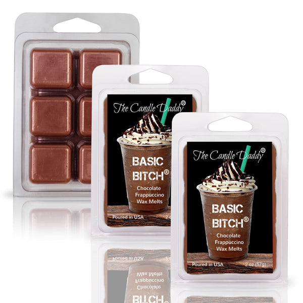Basic Bitch - Chocolate Frappuccino Scented Wax Melt - 1 Pack - 2 Ounces - 6 Cubes - The Candle Daddy