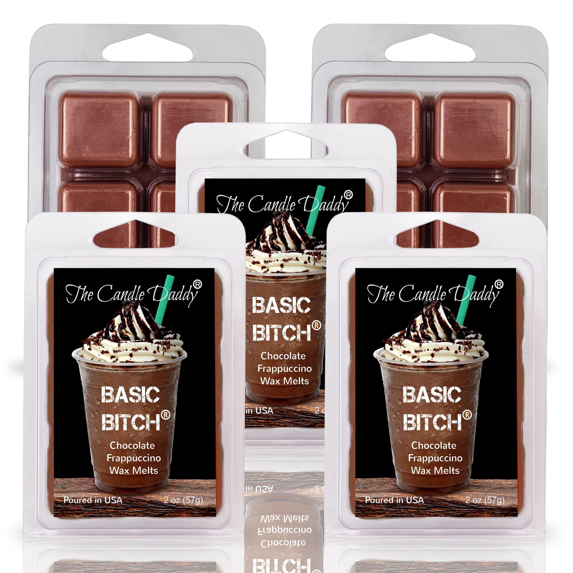 Basic Bitch - Chocolate Frappuccino Scented Wax Melt - 1 Pack - 2 Ounces - 6 Cubes - The Candle Daddy