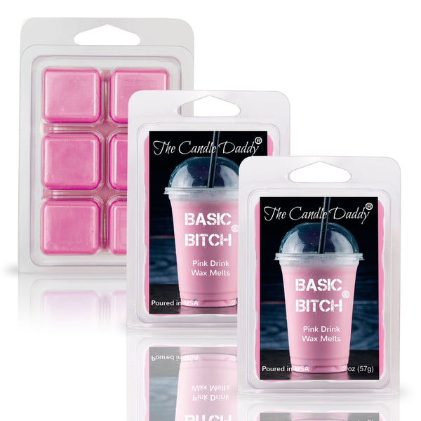 FREE SHIPPING - Basic Bitch - Pink Drink Scented Wax Melt - 1 Pack - 2 Ounces - 6 Cubes