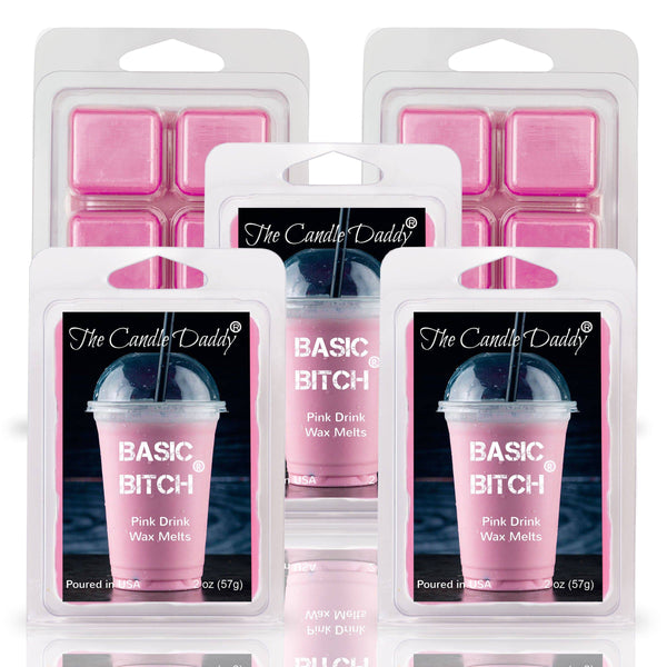 Basic Bitch - Pink Drink Scented Wax Melt - 1 Pack - 2 Ounces - 6 Cubes - The Candle Daddy