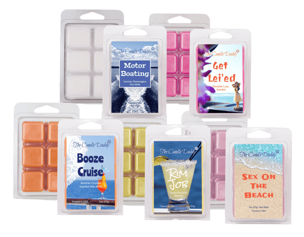 Beach Bash 5 Pack - 5 Amazing Summer Beach Wax Melts - 30 Total Cubes - 10 Total Ounces - The Candle Daddy