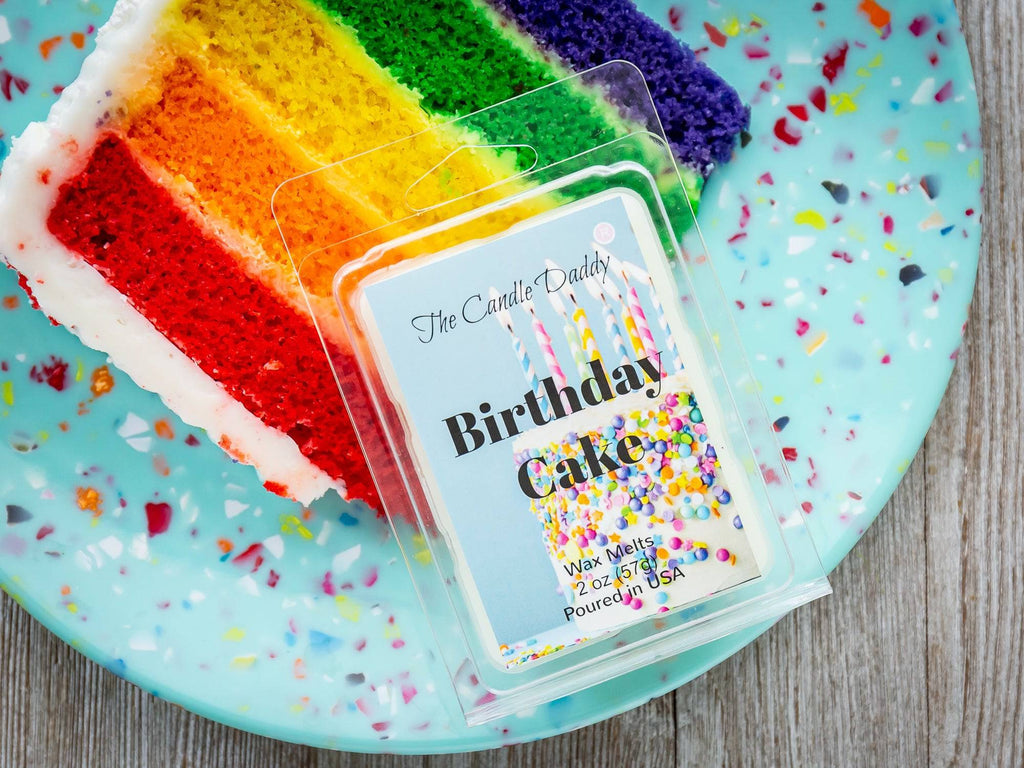 5 Pack - Birthday Cake - Cake Scented Melt- Maximum Scent Wax Cubes/Melts - 2 Ounces x 5 Packs = 10 Ounces - The Candle Daddy