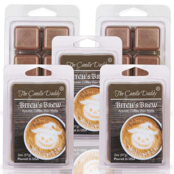 5 Pack - Bitch's Brew - Autumn Coffee Scented Melt - 2 Ounces x 5 Packs = 10 Ounces - The Candle Daddy