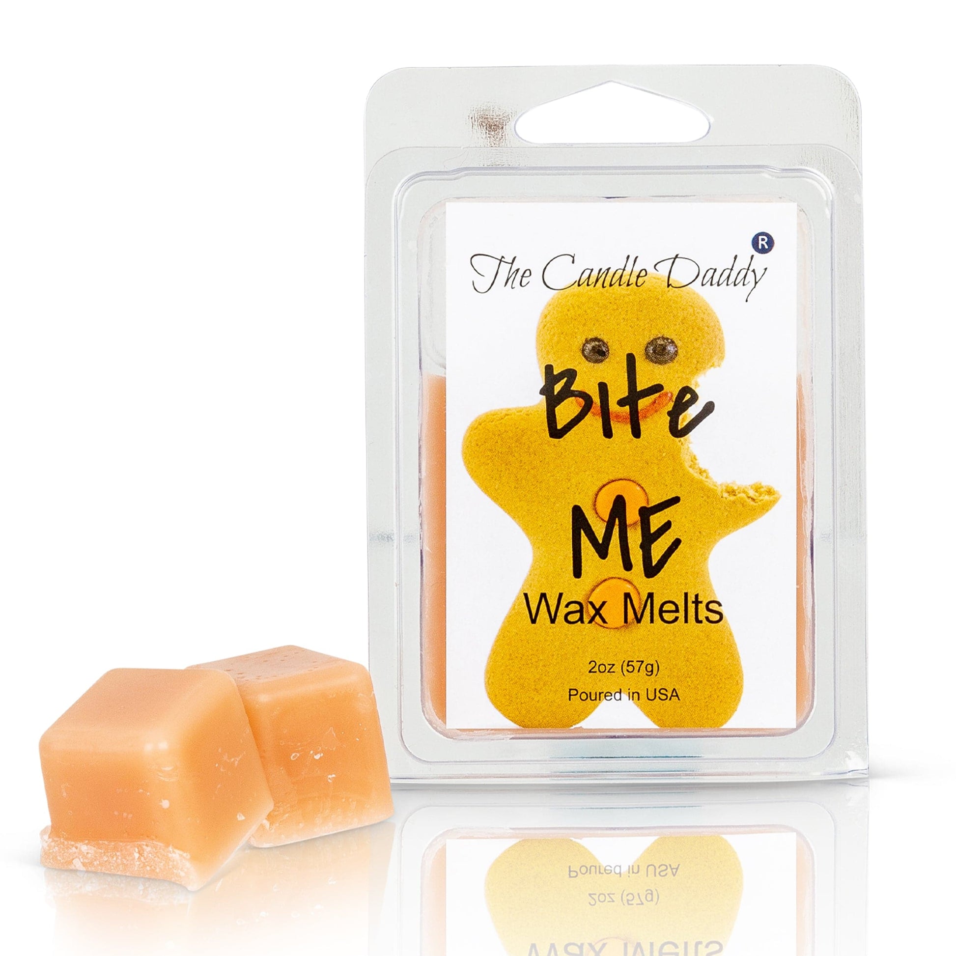 Bite Me - Gingerbread Christmas Cookie Scented Wax Melt - 1 Pack - 2 Ounces - 6 Cubes - The Candle Daddy