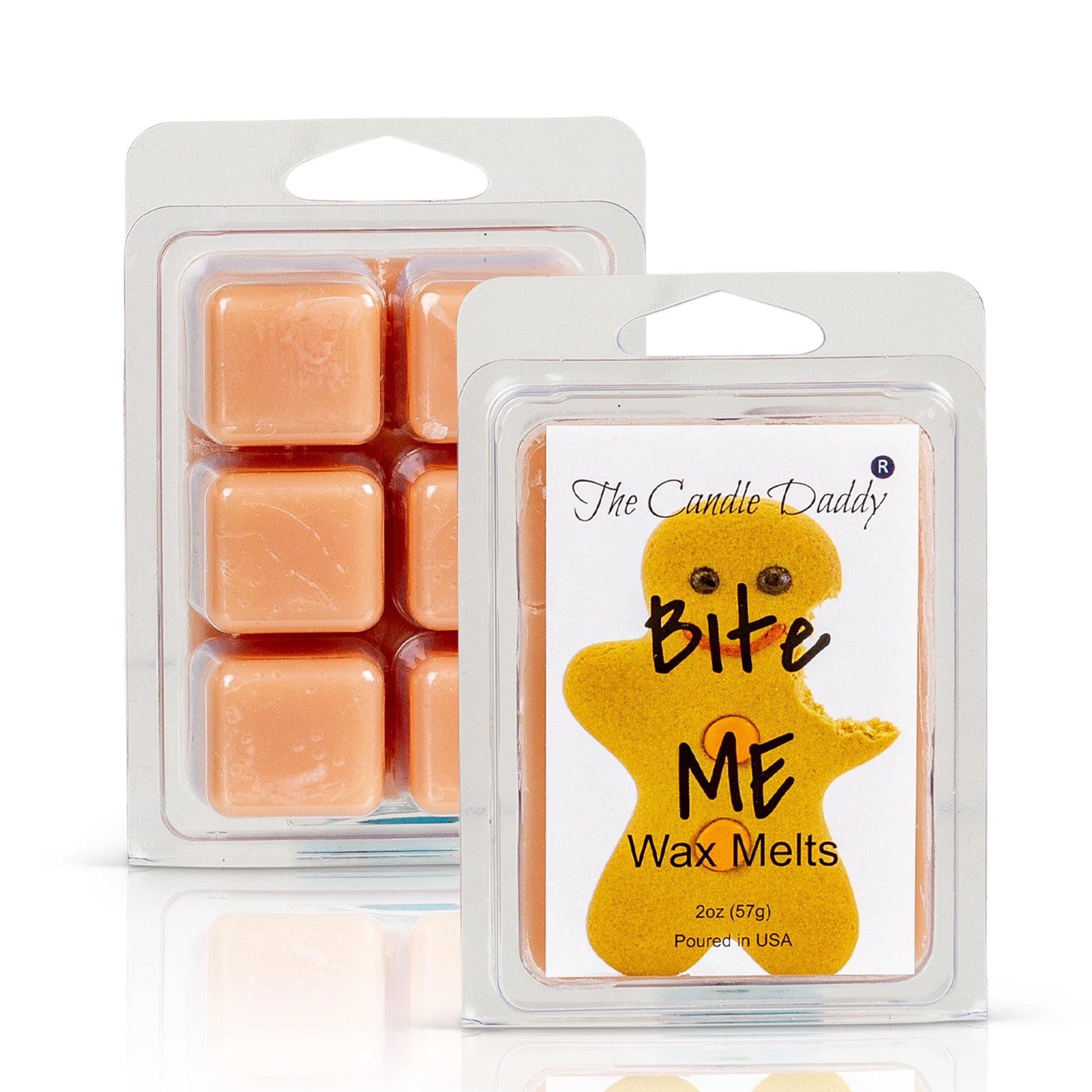Bite Me - Gingerbread Christmas Cookie Scented Wax Melt - 1 Pack - 2 Ounces - 6 Cubes - The Candle Daddy