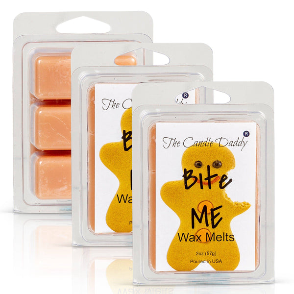 FREE SHIPPING - Bite Me - Gingerbread Christmas Cookie Scented Wax Melt - 1 Pack - 2 Ounces - 6 Cubes