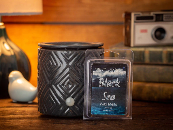 5 Pack - Black Sea - Ocean, Salt, Airy Scented Melt - Maximum Scent Wax Cubes/Melts - 2 Ounces x 5 Packs = 10 Ounces - The Candle Daddy