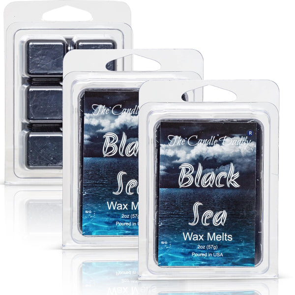 FREE SHIPPING - Black Sea - Ocean, Salt, Airy Scented Melt - Maximum Scent Wax Cubes/Melts- 1 Pack -2 Ounces- 6 Cubes