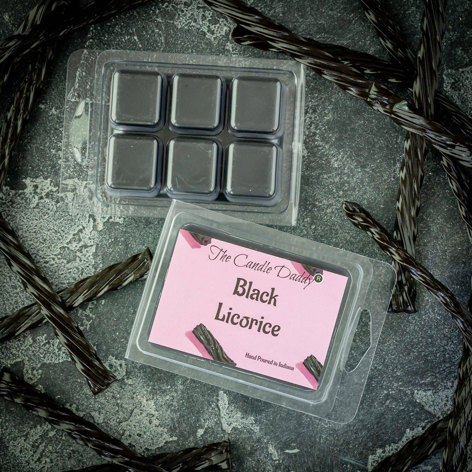 Black Licorice Scented Wax Melt - 1 Pack - 2 Ounces - 6 Cubes - The Candle Daddy