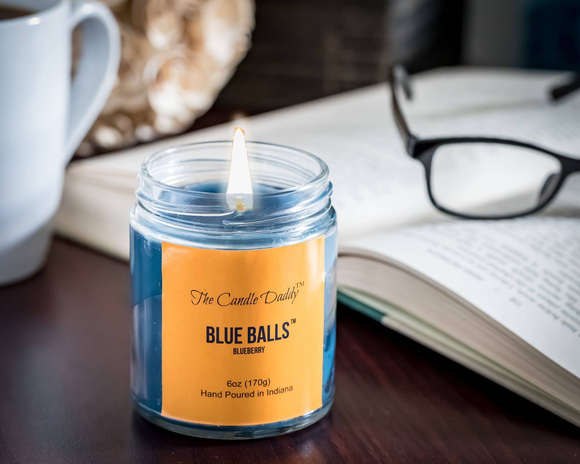 "Daddy's Greatest Hits Vol. 1" Combo Set Of Five of Our Favorite Scented 6oz Jar Candles - Deez Nutz, Bofa Deez Nuts, Blue Balls, Morning Wood and Well Hung - The Candle Daddy
