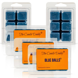 5 Pack - Blue Balls - Blueberry Scented Wax Melts Cubes - 2 Ounces x 5 Packs = 10 Ounces - The Candle Daddy