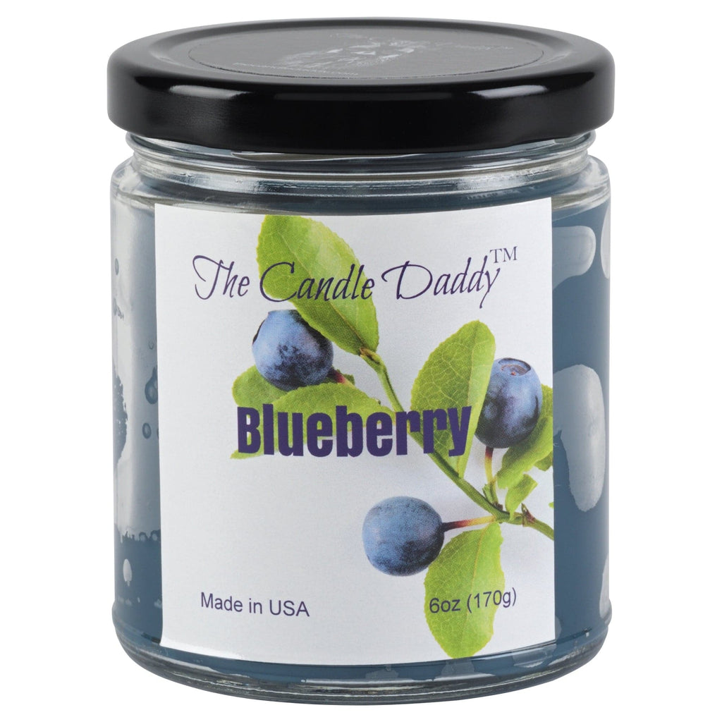 Blueberry - Blueberry Scented 6oz Jar Candle - The Candle Daddy - The Candle Daddy