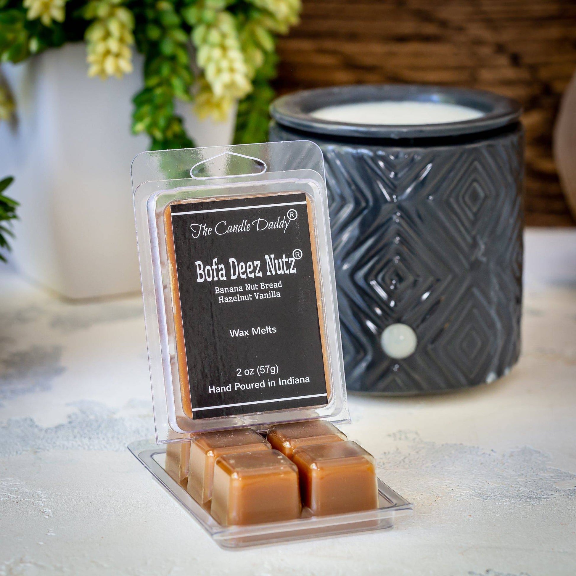 Bofa Deez Nutz Banana Nut Bread Scented Wax Melt Cubes - 5 Packs Of Scented Wax Melts - Hand Poured In Indiana - The Candle Daddy