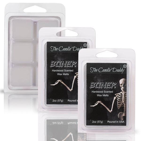 Boner - Hardwood Scented Wax Melts- 1 Pack - 2 Ounces - 6 Cubes - The Candle Daddy