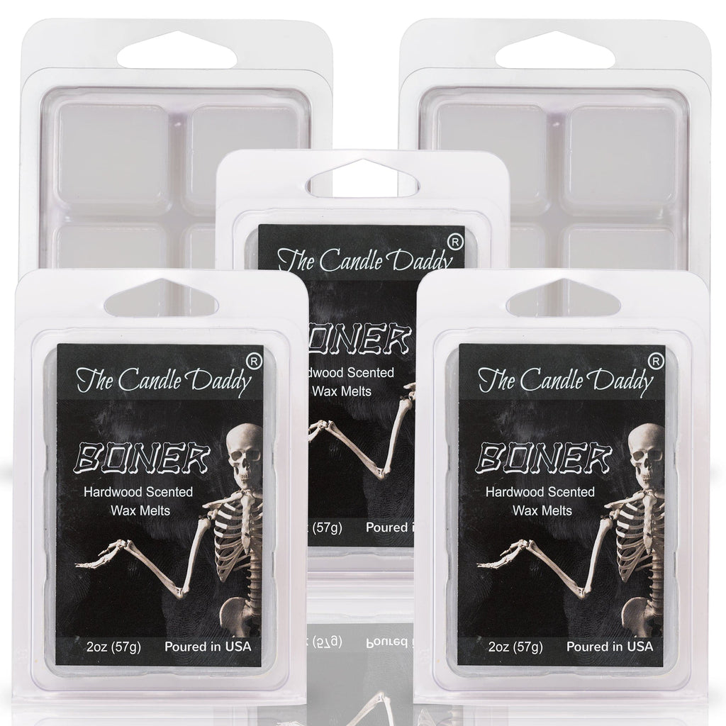 Boner - Hardwood Scented Wax Melts- 1 Pack - 2 Ounces - 6 Cubes - The Candle Daddy