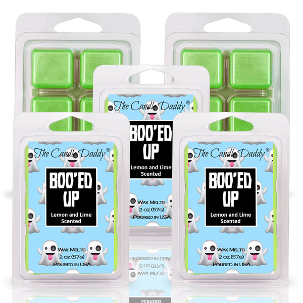 Boo'ed Up - Ghostly Lemon and Lime Scented Halloween Wax Melt - 1 Pack - 2 Ounces - 6 Cubes - The Candle Daddy