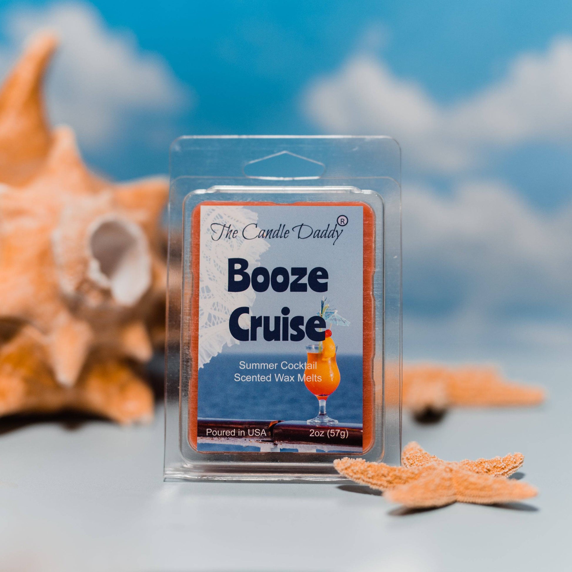 5 Pack - Booze Cruise - Summer Cocktail Scented Wax Melt - 2 Ounces x 5 Packs = 10 Ounces - The Candle Daddy