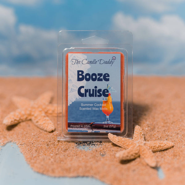 Booze Cruise - Summer Cocktail Scented Wax Melt - 1 Pack - 2 Ounces - 6 Cubes - The Candle Daddy
