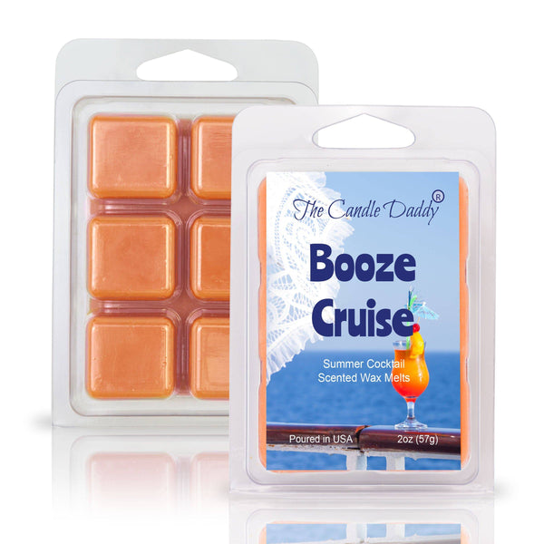 FREE SHIPPING - Booze Cruise - Summer Cocktail Scented Wax Melt - 1 Pack - 2 Ounces - 6 Cubes