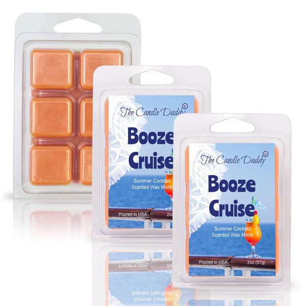 Booze Cruise - Summer Cocktail Scented Wax Melt - 1 Pack - 2 Ounces - 6 Cubes - The Candle Daddy