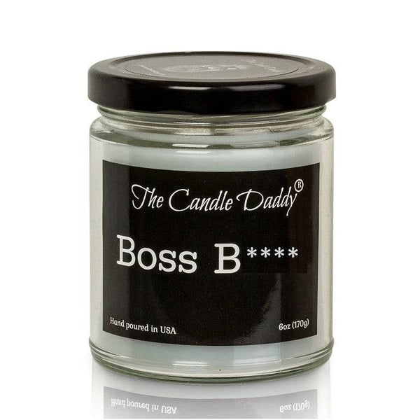 Boss Bitch - Apple Maple Bourbon Scent - Maximum Scented 6 Ounce Jar Candle - Hand Poured In Indiana - The Candle Daddy