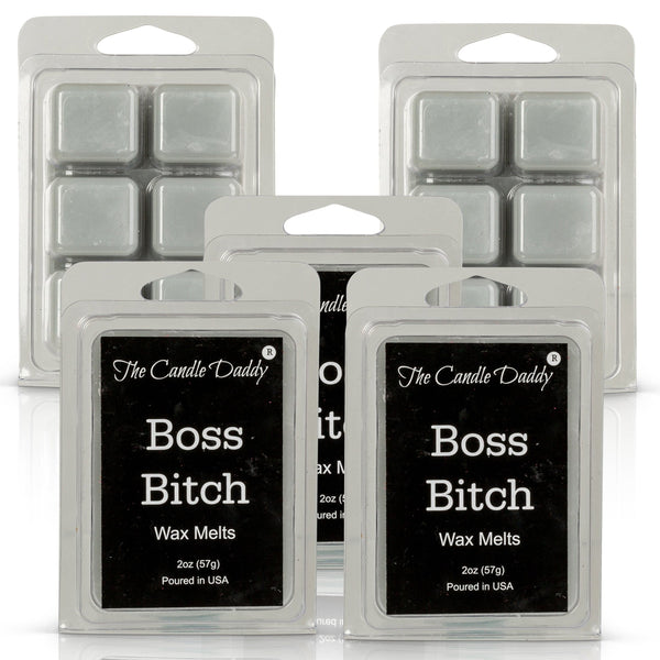 5 Pack - Boss Bitch - Apple Maple Bourbon Scent - Maximum Scented Wax Melts - 2 Ounces x 5 Packs = 10 Ounces
