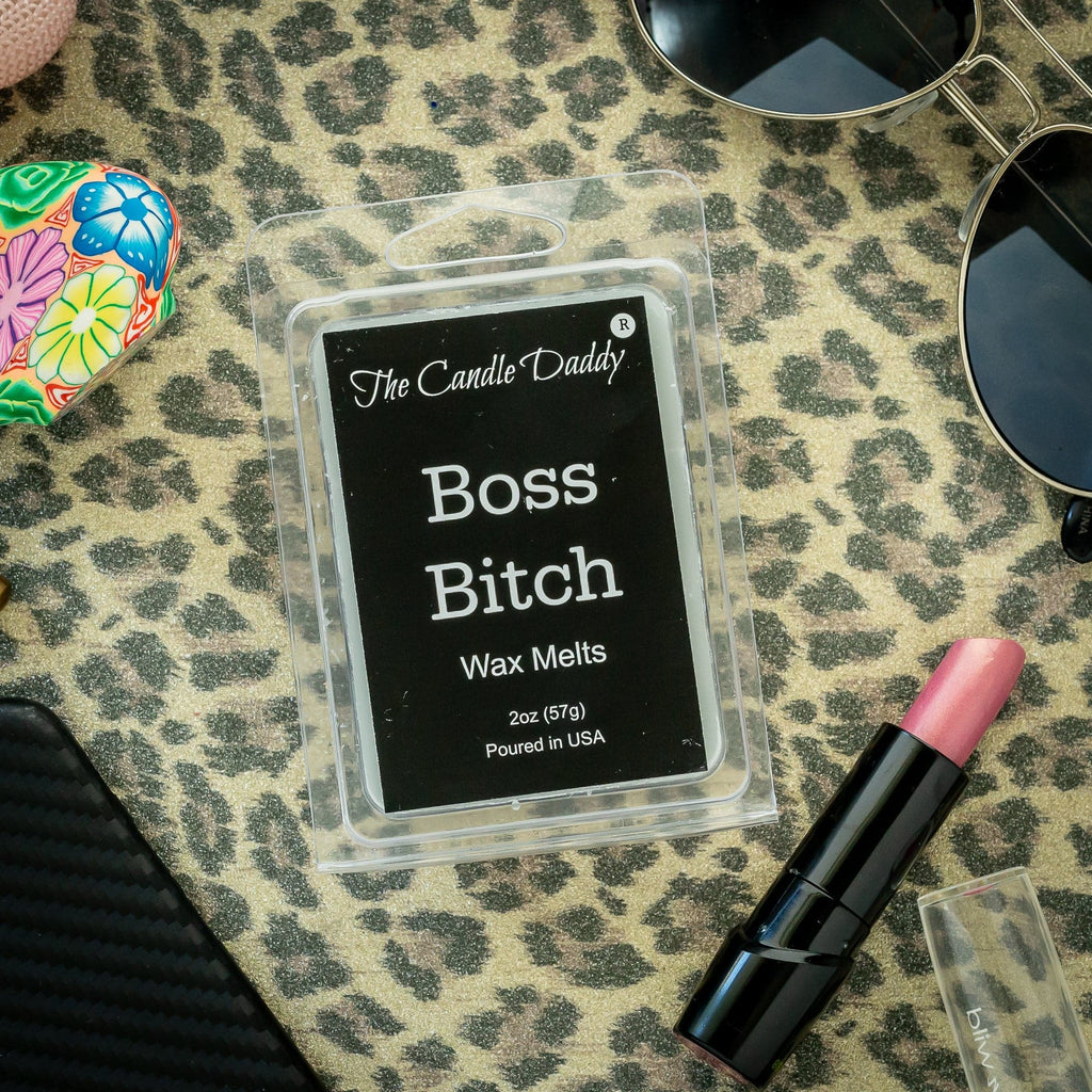 5 Pack - Boss Bitch - Apple Maple Bourbon Scent - Maximum Scented Wax Melts - 2 Ounces x 5 Packs = 10 Ounces - The Candle Daddy