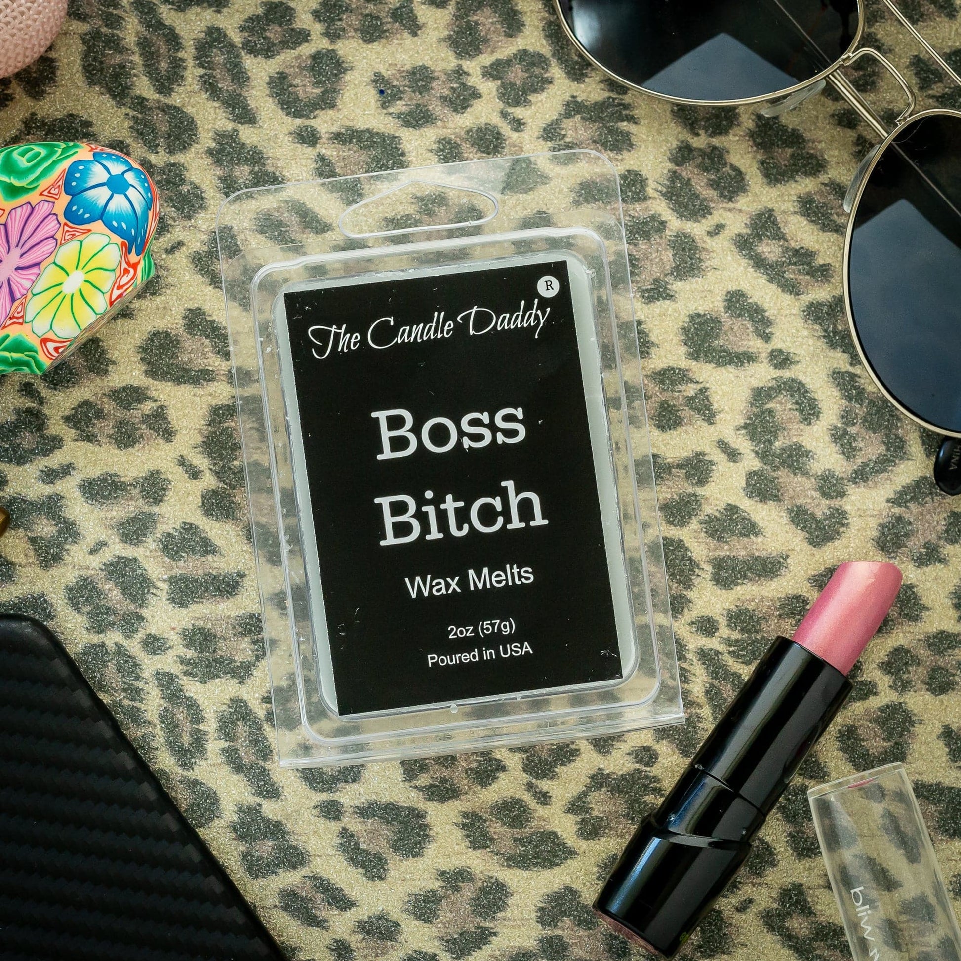 5 Pack - Boss Bitch - Apple Maple Bourbon Scent - Maximum Scented Wax Melts - 2 Ounces x 5 Packs = 10 Ounces - The Candle Daddy