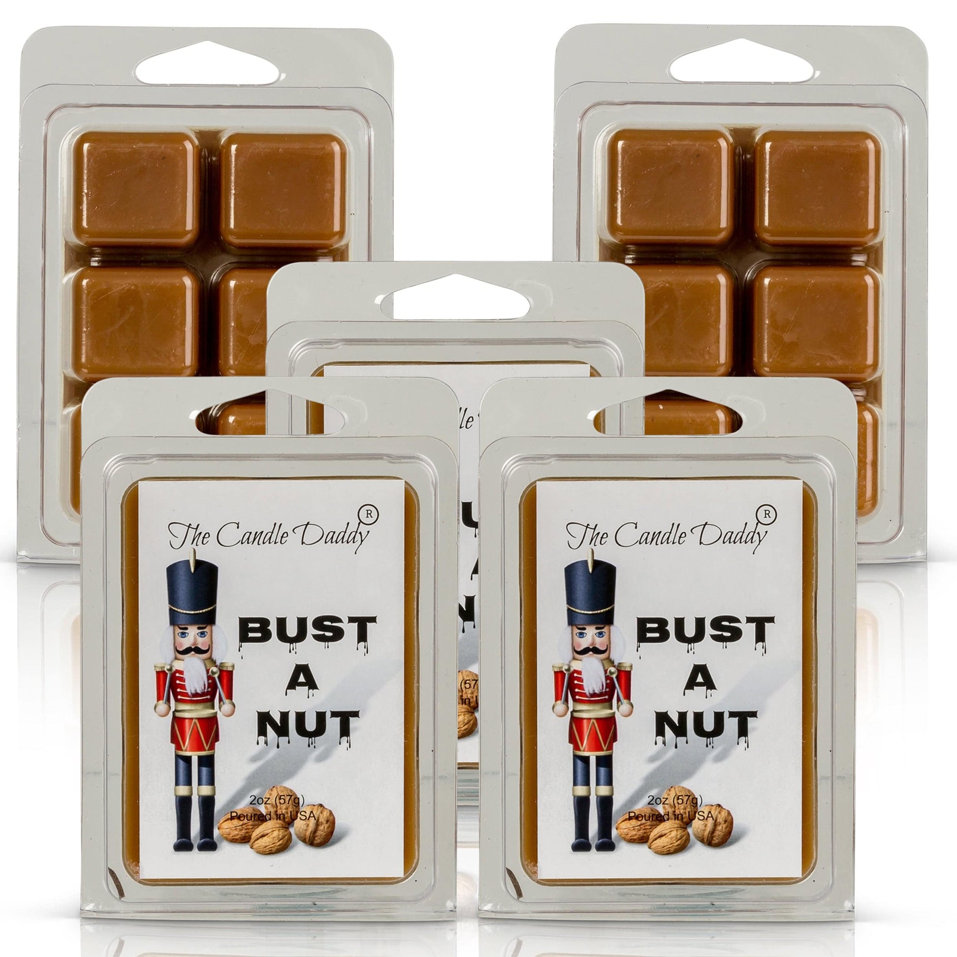 Bust A Nut - Funny Christmas Banana Nut Bread Scented Wax Melt -1 Pack - 2 Ounces - 6 Cubes - The Candle Daddy