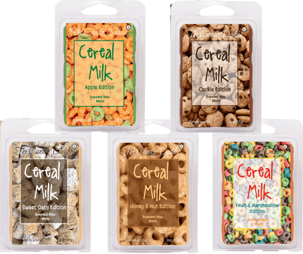 Cereal Milk 5 Pack - Volume 2 - 5 Amazing Cereal Milk Scented Wax Melts - 30 Total Cubes - 10 Total Ounces - The Candle Daddy