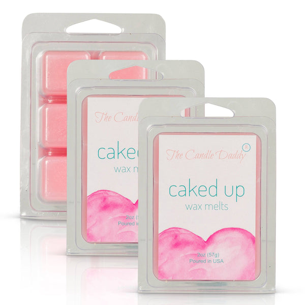 Caked Up - Birthday Cake Scent - Maximum Scent Wax Melt Cubes - 2 Ounces Per Package - The Candle Daddy