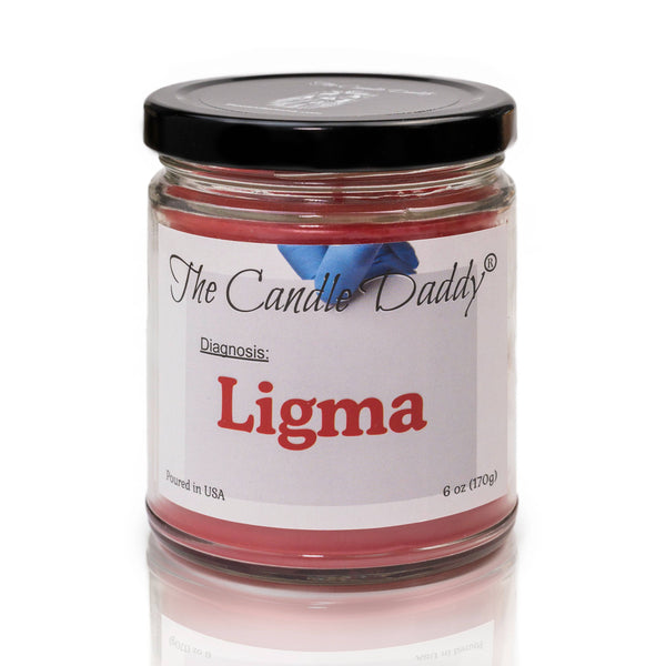 Ligma - Randomly Assorted Scents - Funny 6 Oz Jar Candle - 40 Hour Burn Time - The Candle Daddy