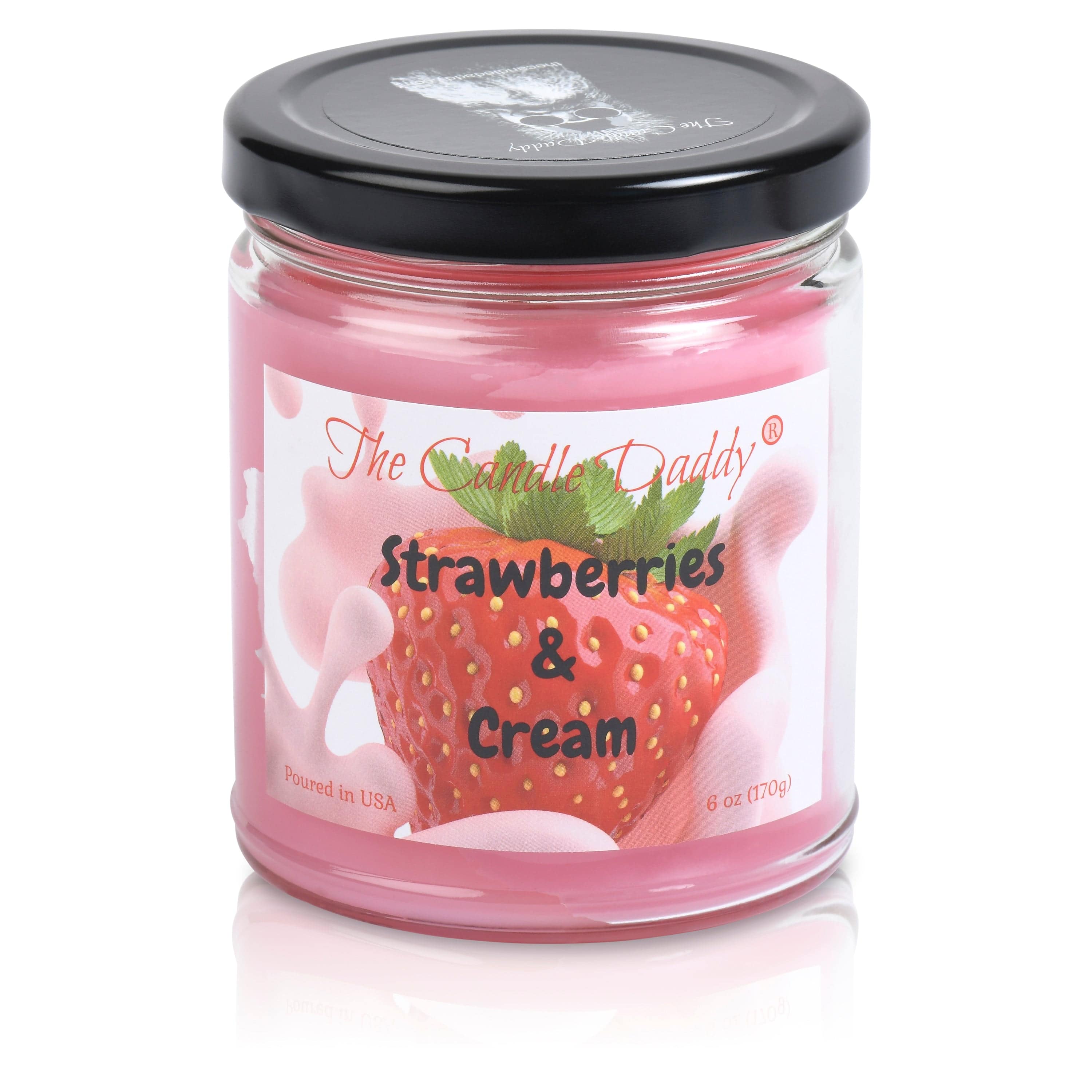 Strawberries & Cream - Sweet Strawberry with Cream Scented Melt- Maximum  Scent Wax Cubes/Melts- 1 Pack -2 Ounces- 6 Cubes 