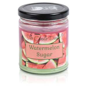 Watermelon Sugar - Juicy Watermelon Scented -  Funny Double Pour 6 Oz Jar Candle - 40 Hour Burn Time - The Candle Daddy