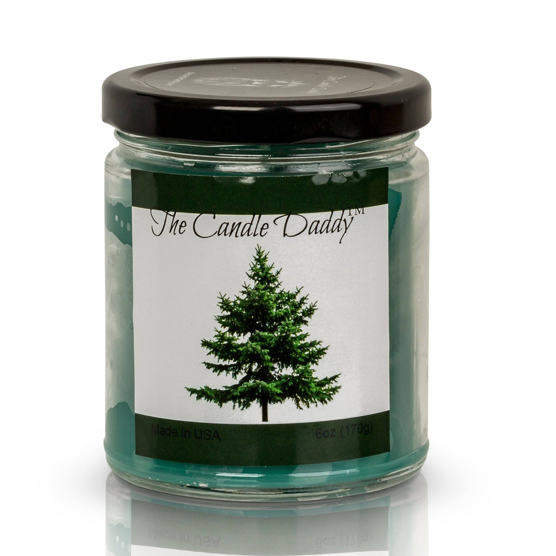 Pine Tree Christmas Holiday Candle - Funny Blue Spruce Pine Tree Scented Candle - Funny Holiday Candle for Christmas, New Years - Long Burn Time, Holiday Fragrance, Hand Poured in USA - 6oz - The Candle Daddy