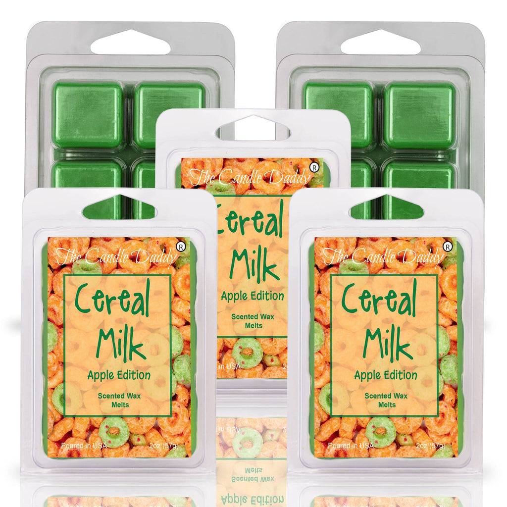 Cereal Milk - Apple Cereal Version Scented Wax Melt - 1 Pack - 2 Ounces - 6 Cubes - The Candle Daddy