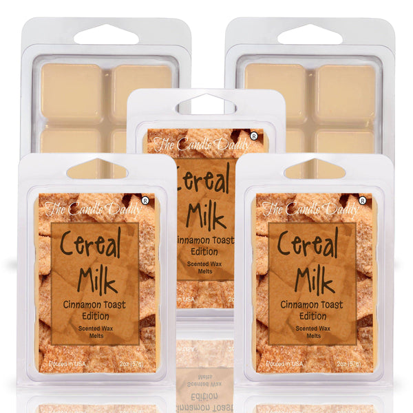 Cereal Milk - Cinnamon Toast Version Scented Wax Melt - 1 Pack - 2 Ounces - 6 Cubes - The Candle Daddy