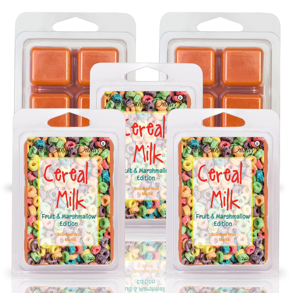 Cereal Milk - Fruit & Marshmallow Cereal Version Scented Wax Melt - 1 Pack - 2 Ounces - 6 Cubes - The Candle Daddy