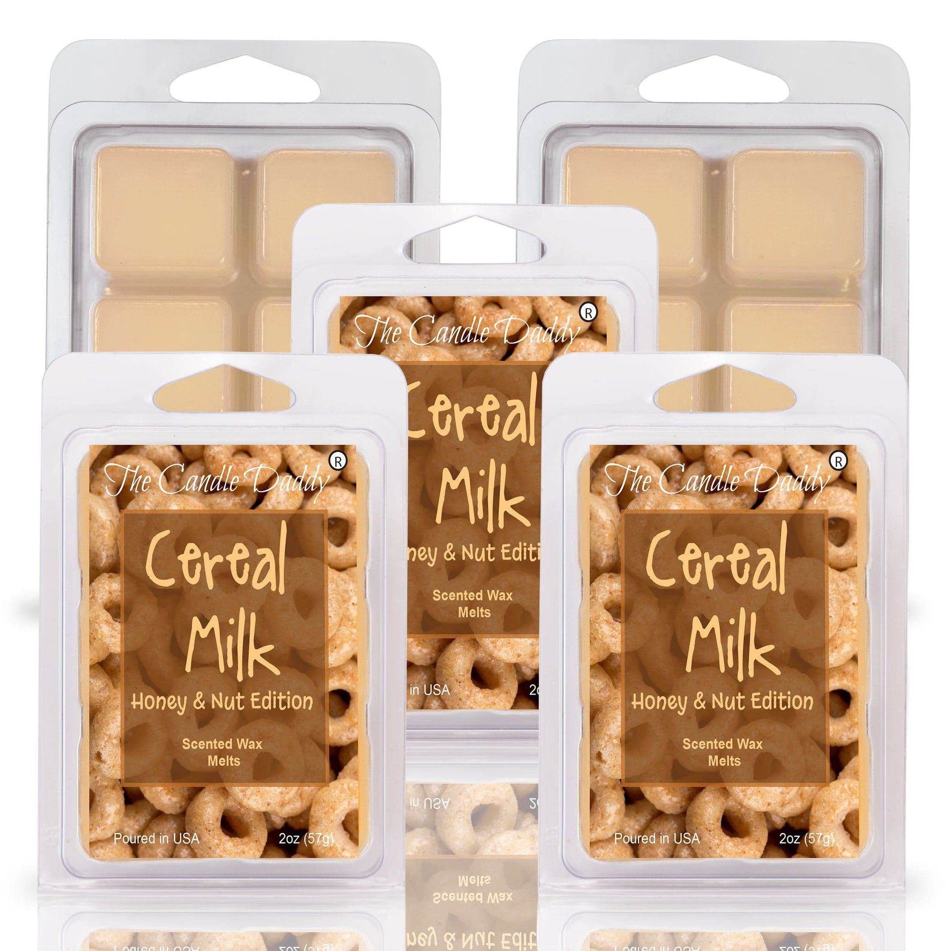 Cereal Milk - Honey Nut Cereal Version Scented Wax Melt - 1 Pack - 2 Ounces - 6 Cubes - The Candle Daddy