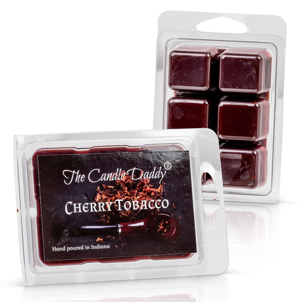 5 Pack - Cherry Tobacco Scented Wax Melt Cubes - 2 Oz x 5 Packs = 10 Ounces - The Candle Daddy