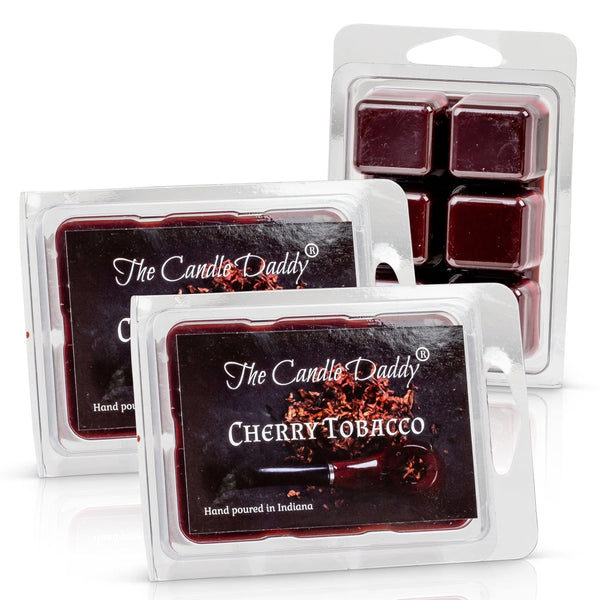 Cherry Tobacco Scented Wax Melt - 1 Pack - 2 Ounces - 6 Cubes - The Candle Daddy