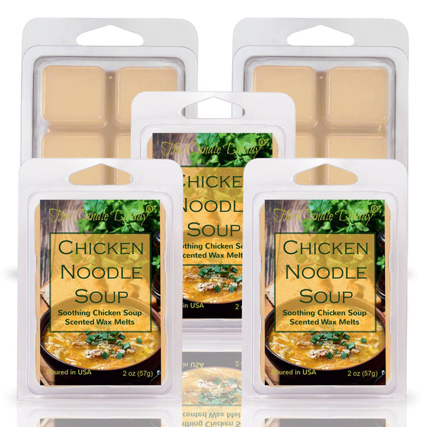 Chicken Noodle Soup - Soothing Chicken Soup Scented Wax Melt - 1 Pack - 2 Ounces - 6 Cubes - The Candle Daddy