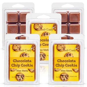 5 Pack - Chocolate Chip Cookie - Fresh Baked Cookie Scented Melt- Maximum Scent Wax Cubes/Melts - 2 Ounces x 5 Packs = 10 Ounces - The Candle Daddy