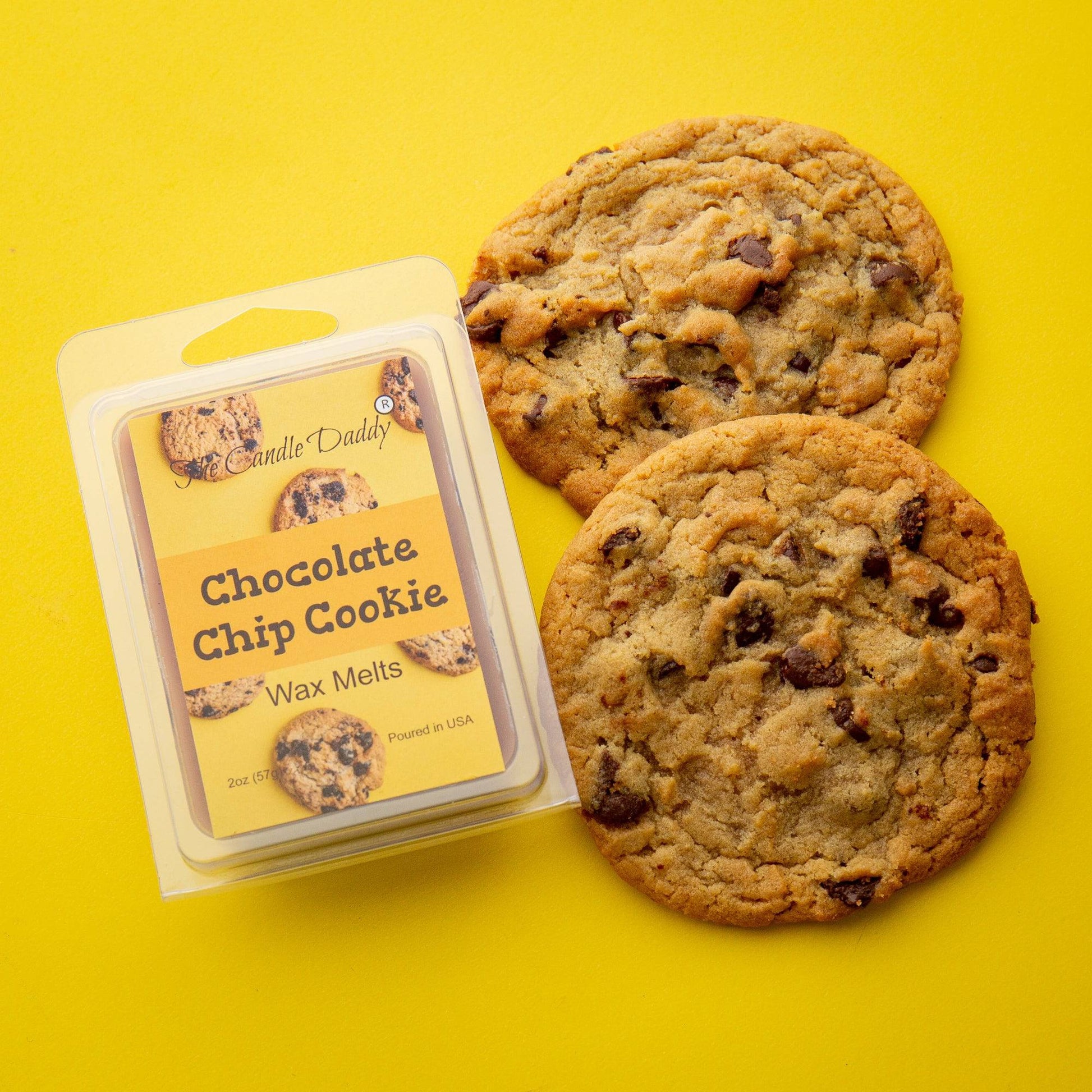 5 Pack - Chocolate Chip Cookie - Fresh Baked Cookie Scented Melt- Maximum Scent Wax Cubes/Melts - 2 Ounces x 5 Packs = 10 Ounces - The Candle Daddy