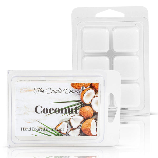 FREE SHIPPING - Coconut Scented Wax Melt - 1 Pack - 2 Ounces - 6 Cubes